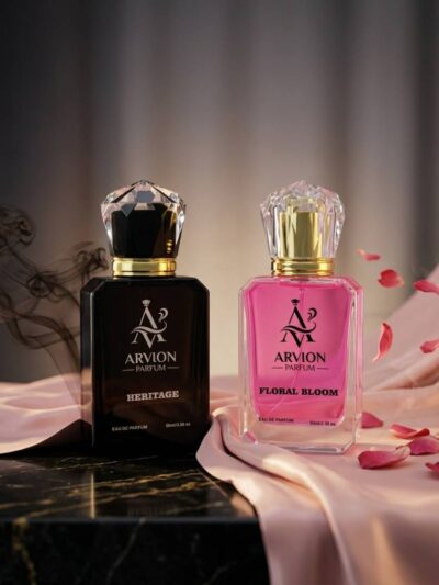 Him and Her perfume bundle by Arvion Parfume Heritage men perfume and Floral Bloom women perfume set luxury couple fragrance